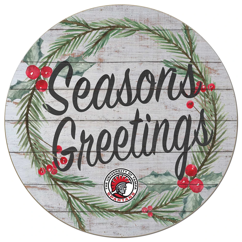 Tampa Spartans 20'' x 20'' Season's Greetings Circle