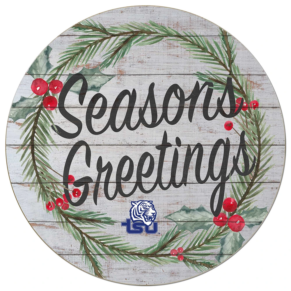 Tennessee State Tigers 20'' x 20'' Season's Greetings Circle