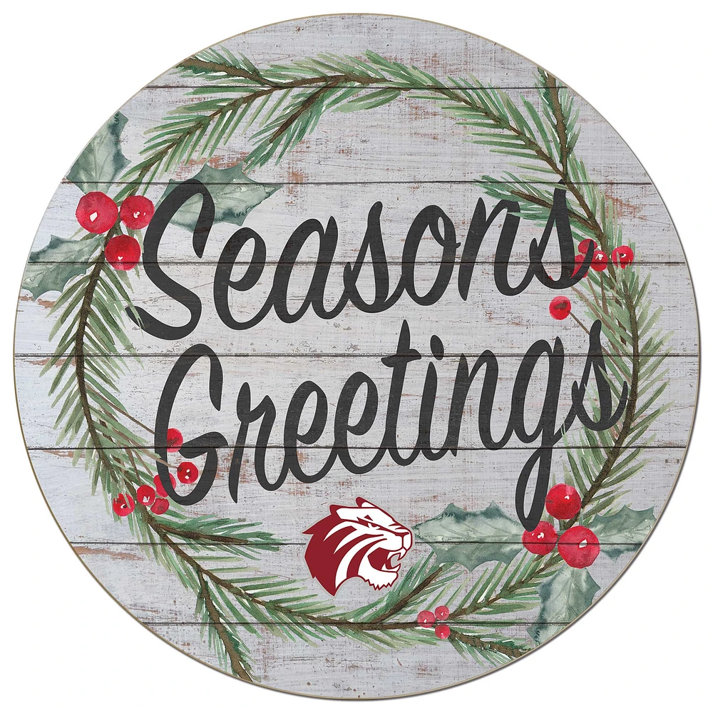 Trinity Tigers 20'' x 20'' Season's Greetings Circle