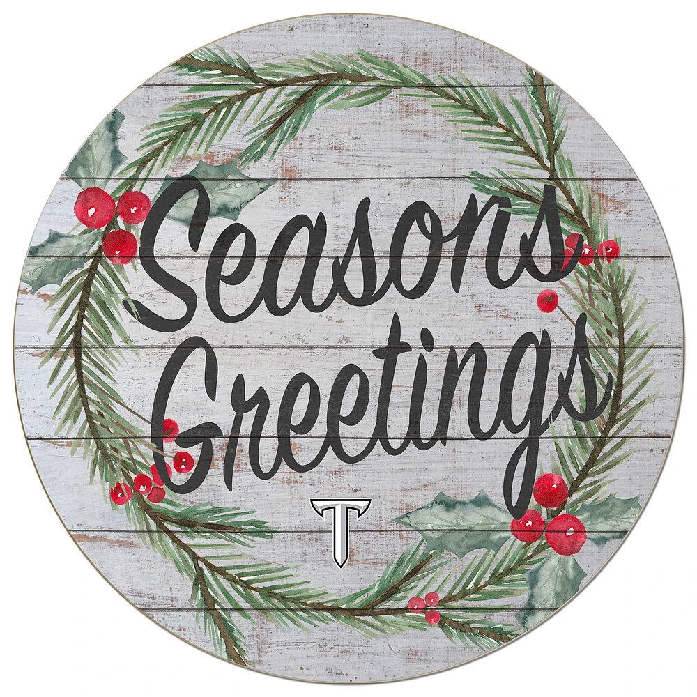 Troy University Trojans 20'' x 20'' Season's Greetings Circle