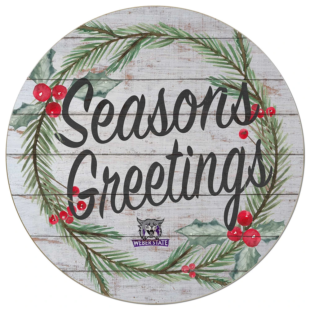 Weber State Wildcats 20'' x 20'' Season's Greetings Circle