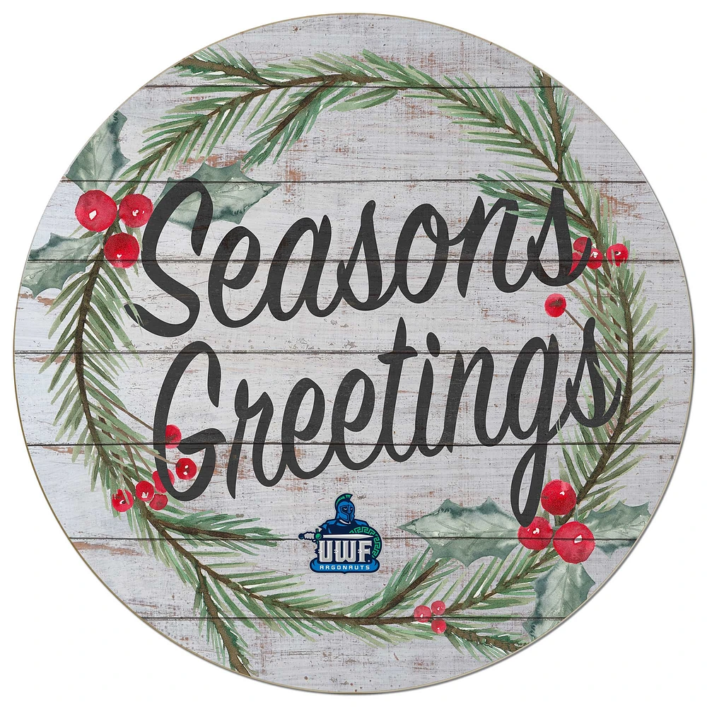 West Florida Argonauts 20'' x 20'' Season's Greetings Circle