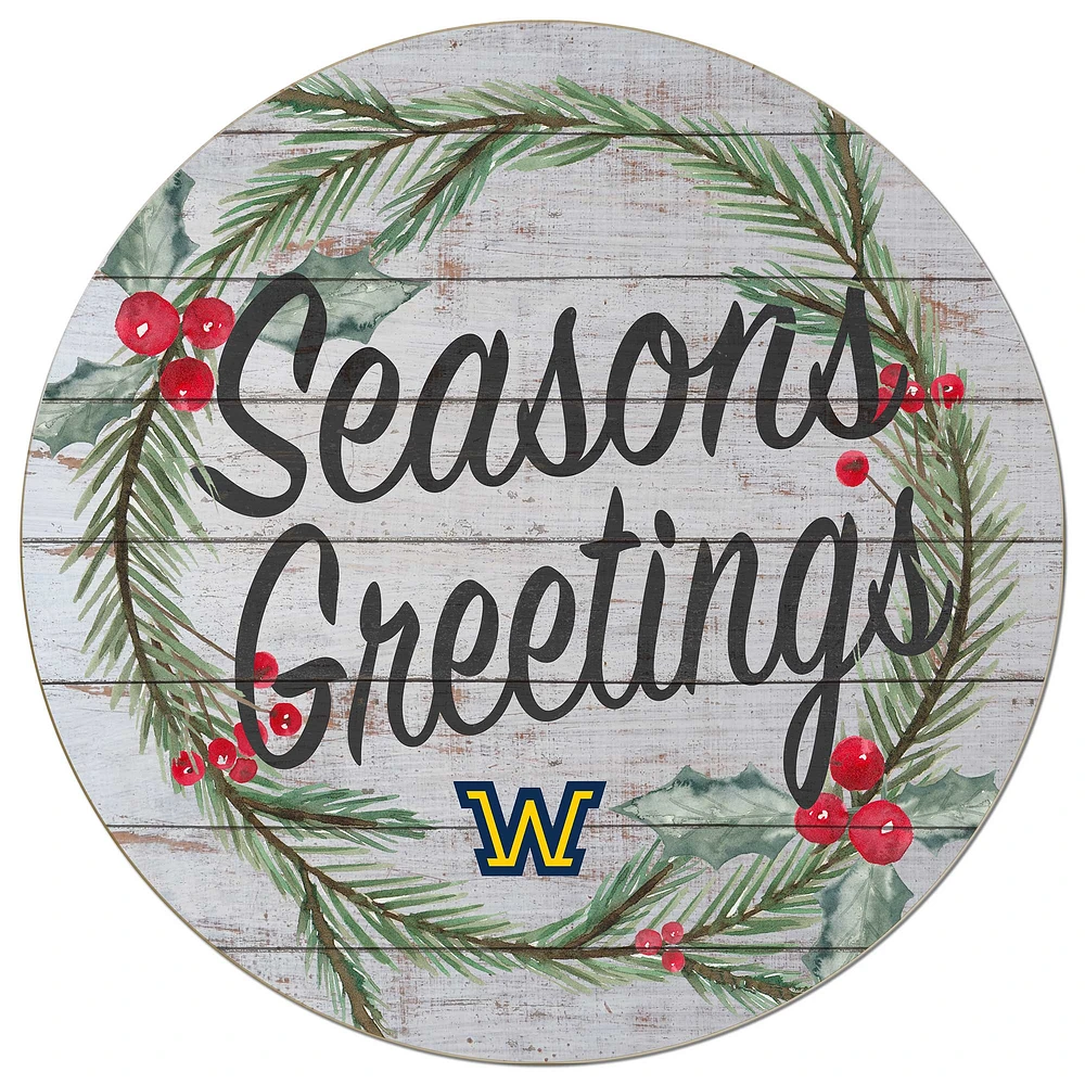 Wilkes Colonels 20'' x 20'' Season's Greetings Circle