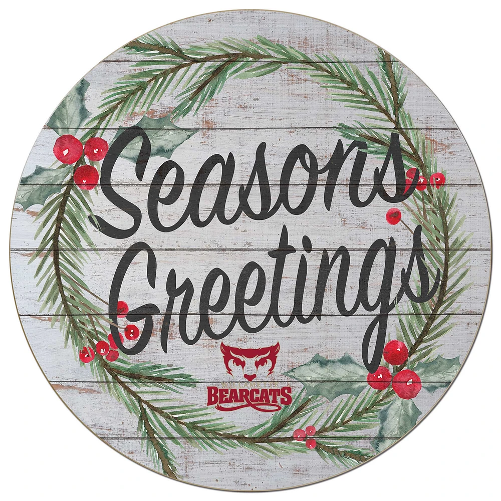 Willamette Bearcats 20'' x 20'' Season's Greetings Circle