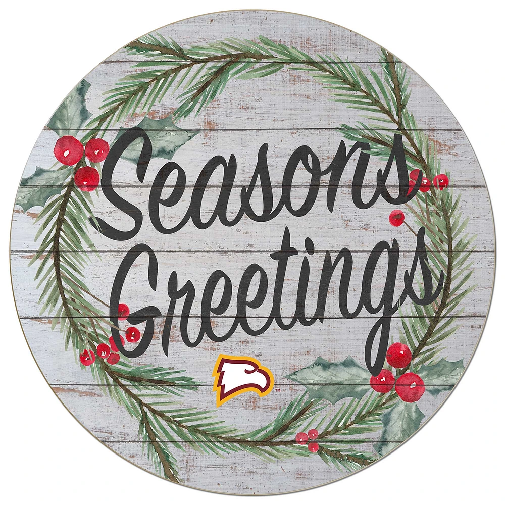 Winthrop Eagles 20'' x 20'' Season's Greetings Circle