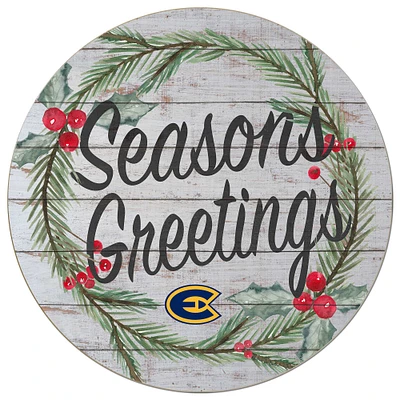 Wisconsin Eau Claire Blugolds 20'' x 20'' Season's Greetings Circle