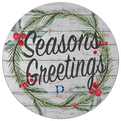 Wisconsin-Platteville Pioneers 20'' x 20'' Season's Greetings Circle