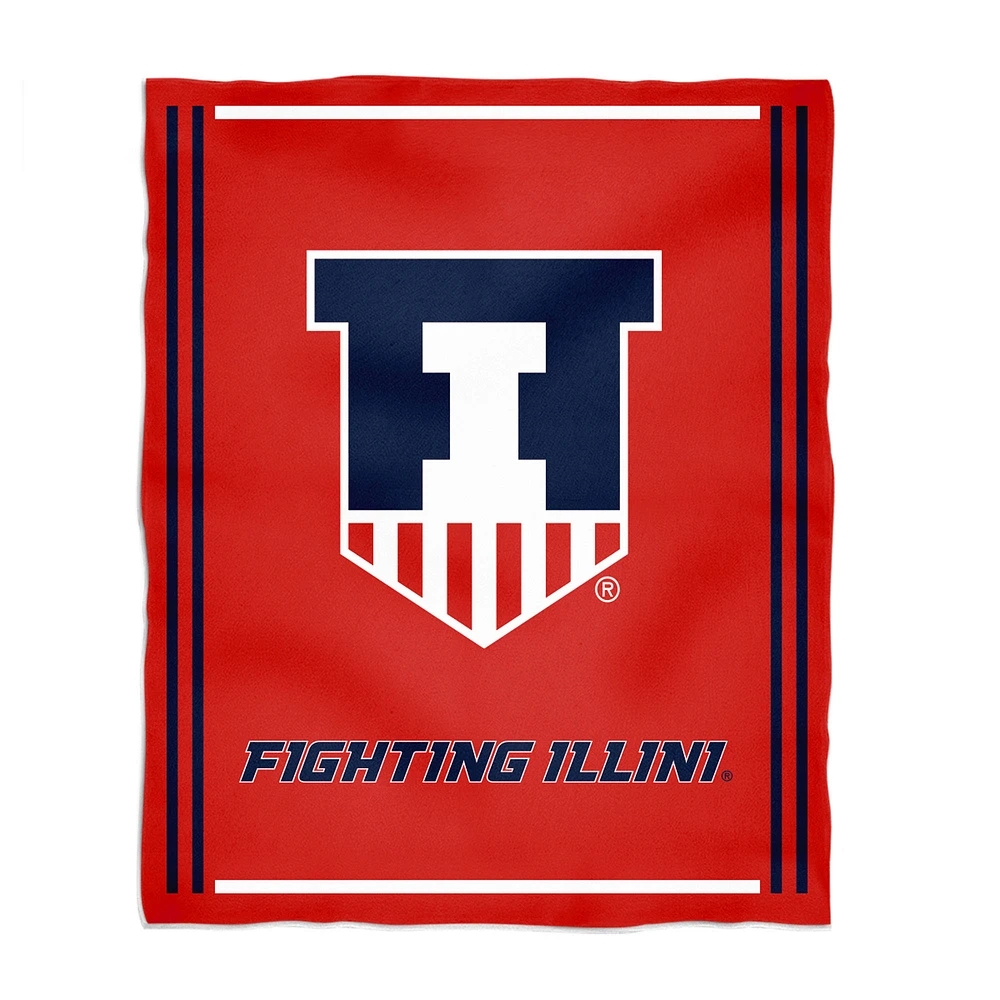 Vive La Fete Illinois Fighting Illini 36'' x 48'' Big Mascot Blanket