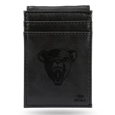 Black Maine Black Bears Personalized Front Pocket Wallet