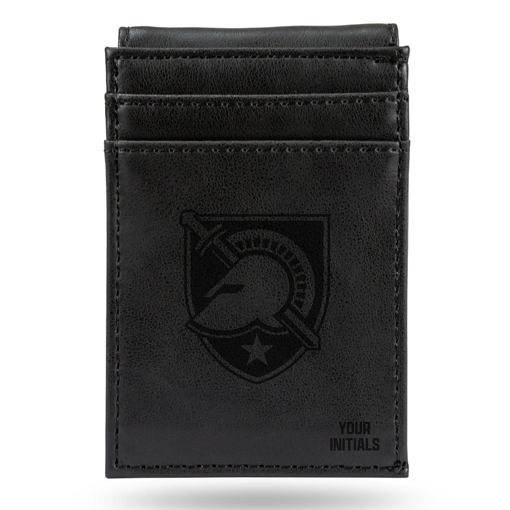 Black Army Black Knights Personalized Front Pocket Wallet