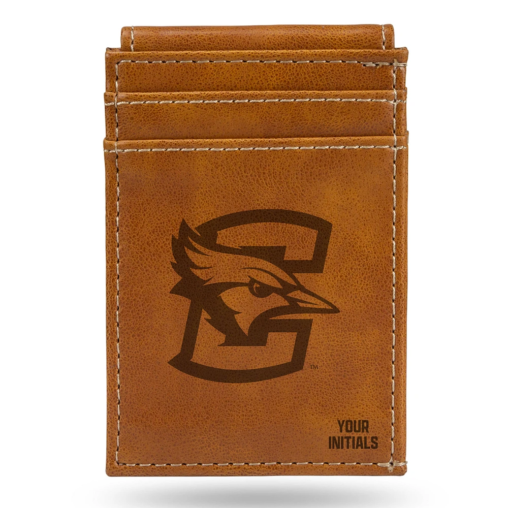 Brown Creighton Bluejays Personalized Front Pocket Wallet