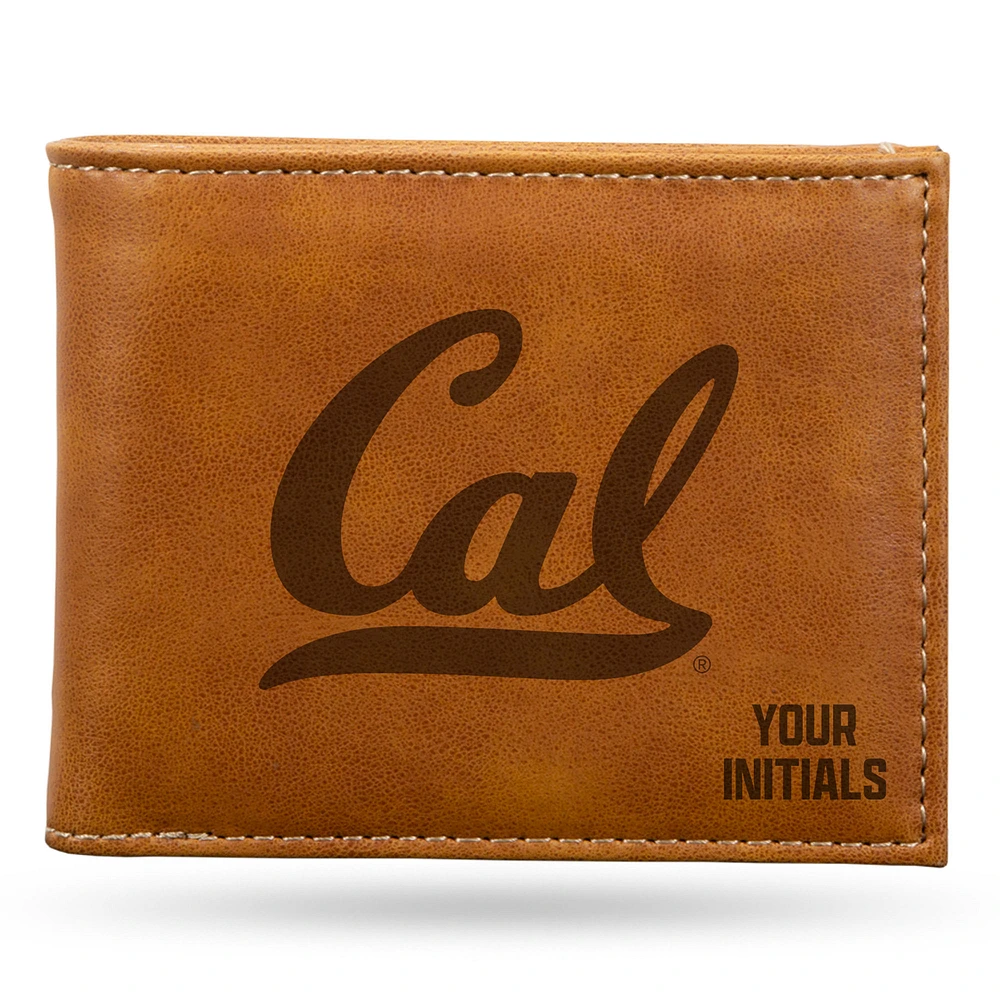 Brown Cal Bears Personalized Billfold Wallet