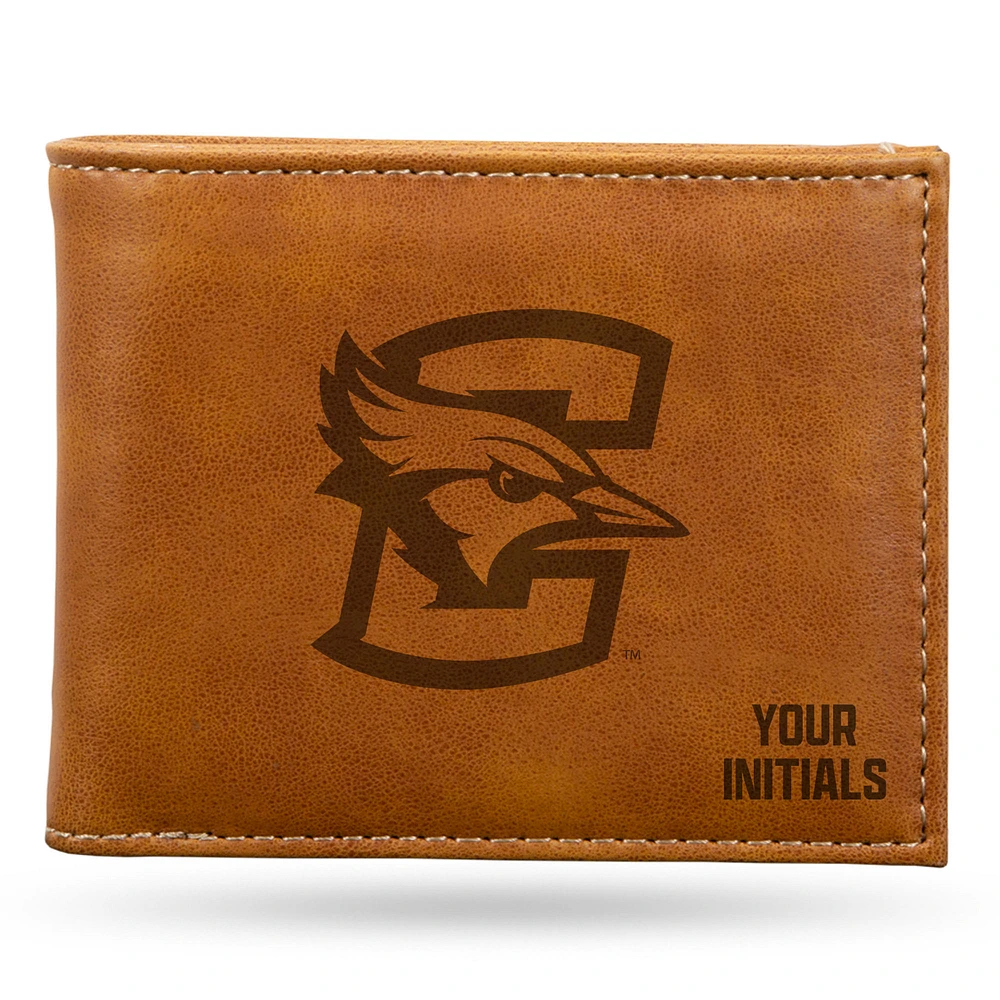 Brown Creighton Bluejays Personalized Billfold Wallet