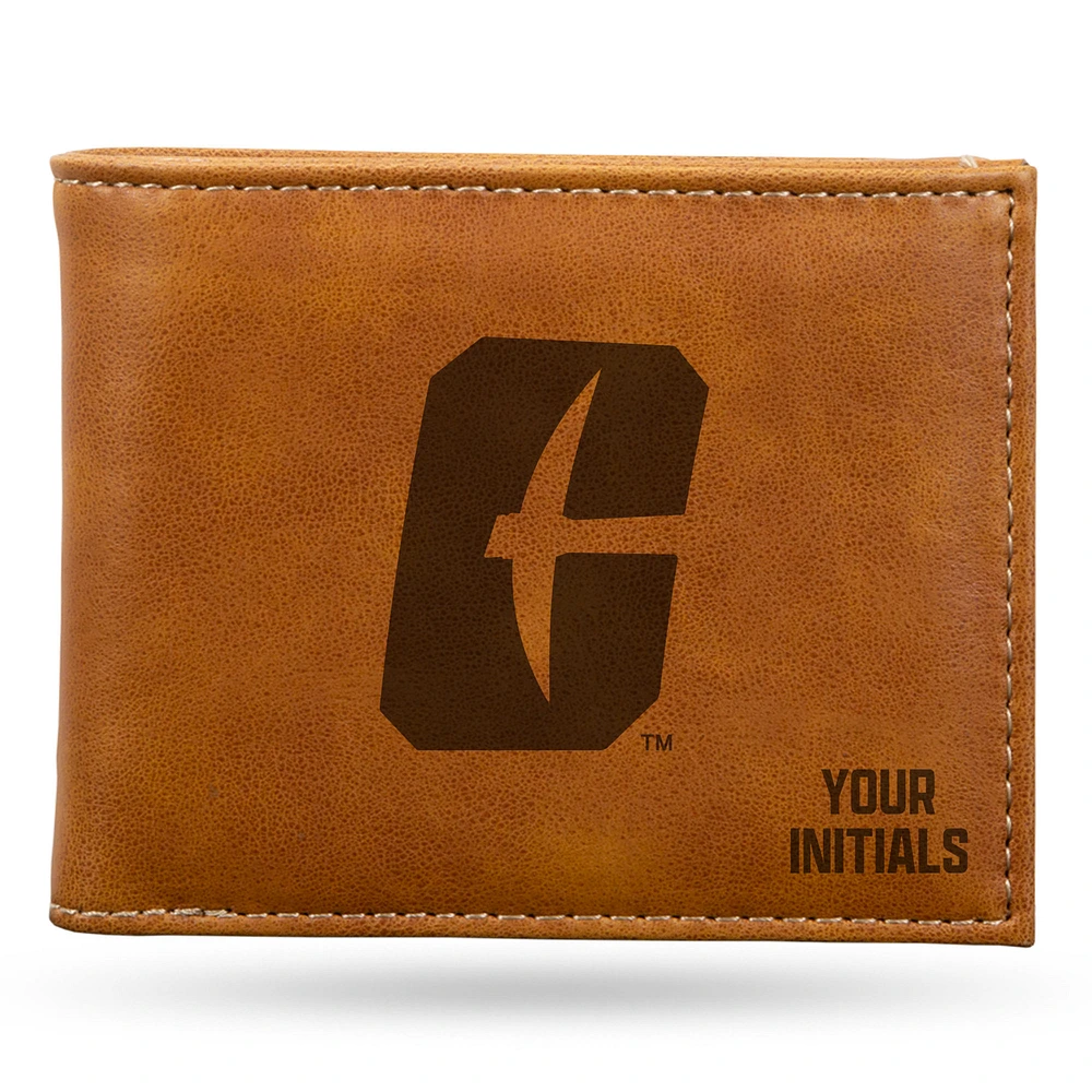 Brown Charlotte 49ers Personalized Billfold Wallet