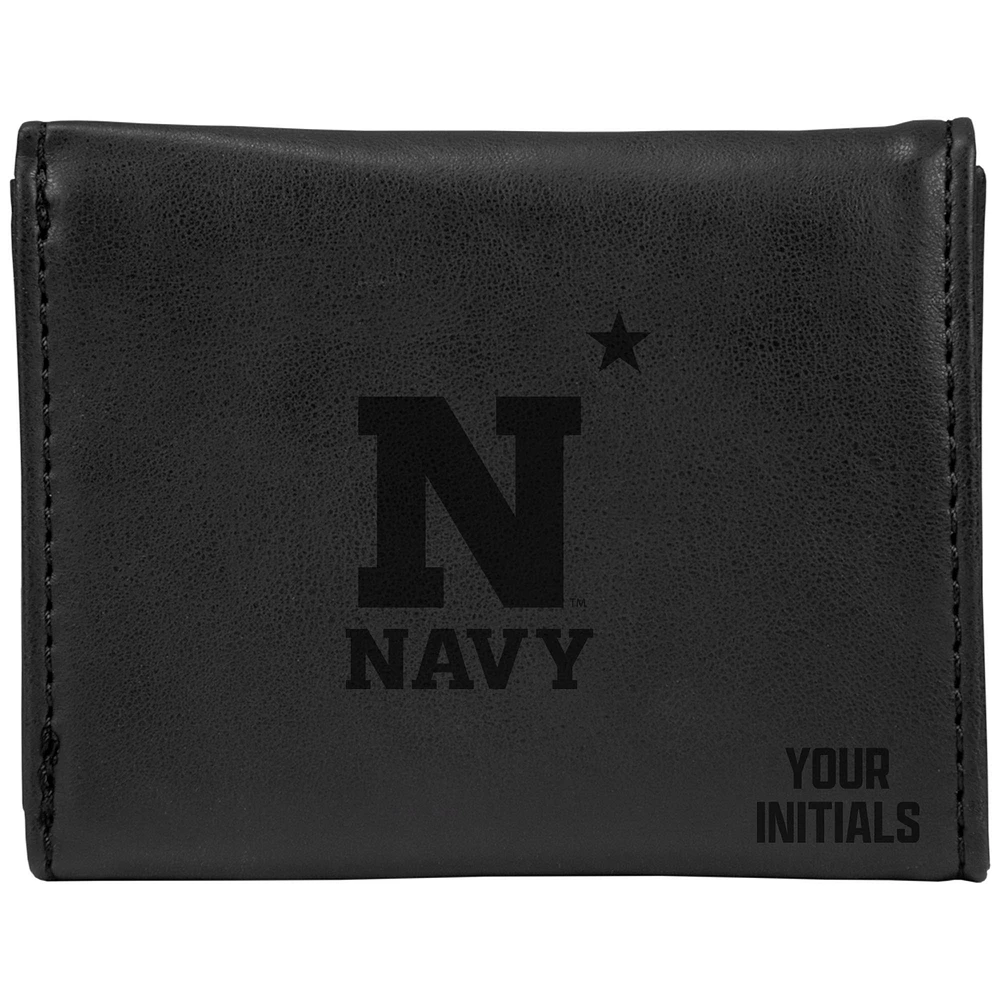 Navy Midshipmen Personalized Trifold Wallet
