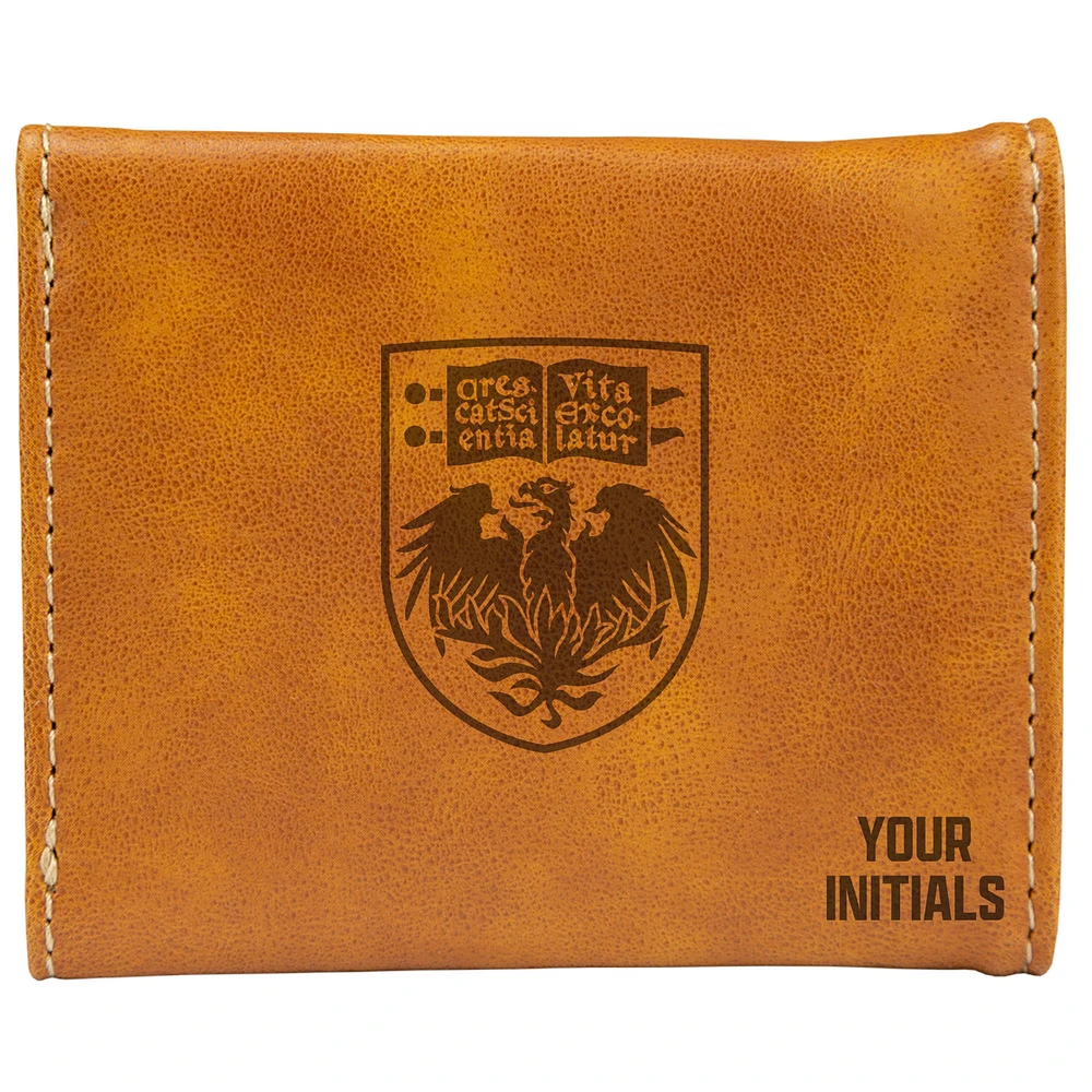 Brown UChicago Maroons Personalized Trifold Wallet