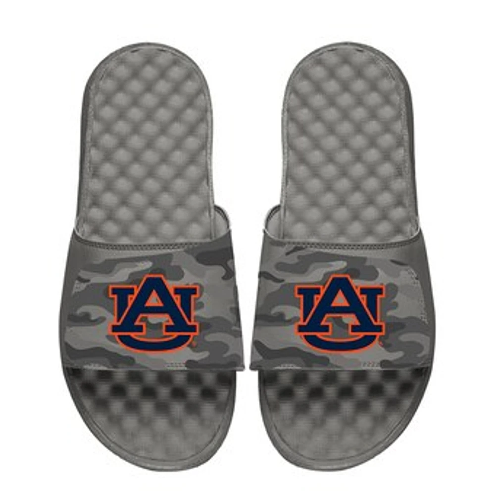Youth ISlide Gray Auburn Tigers Camo Slide Sandals
