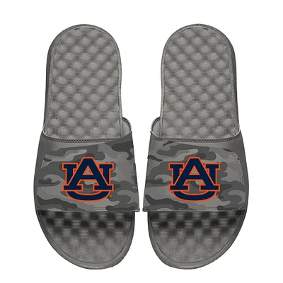 Youth ISlide Gray Auburn Tigers Camo Slide Sandals