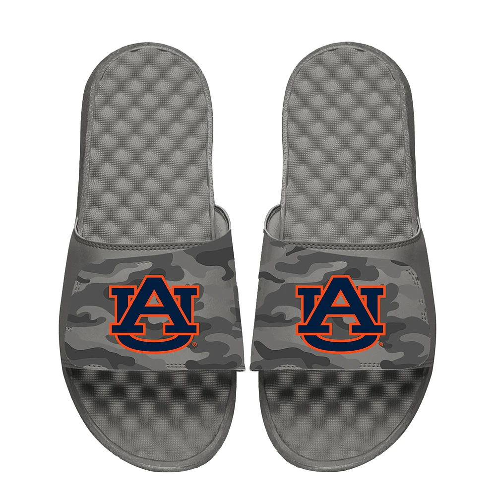 Men's ISlide Gray Auburn Tigers Camo Slide Sandals