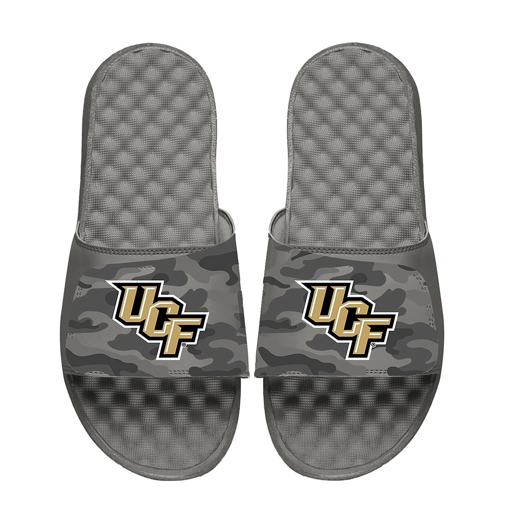 Youth ISlide Gray UCF Knights Camo Slide Sandals