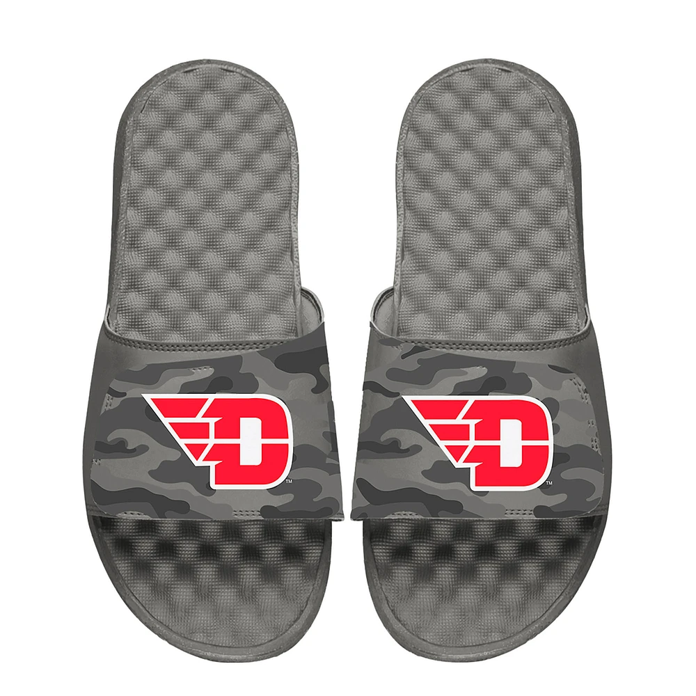 Men's ISlide Gray Dayton Flyers Camo Slide Sandals