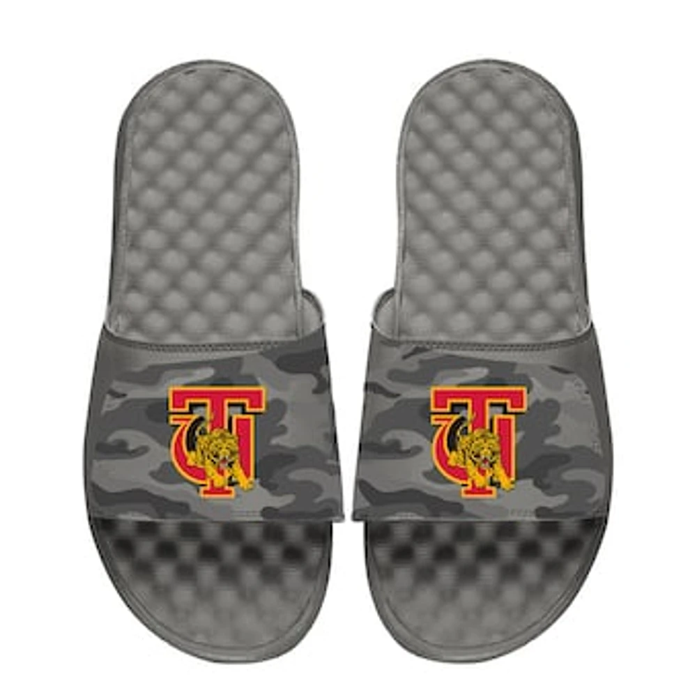 Men's ISlide Gray Tuskegee Golden Tigers Camo Slide Sandals