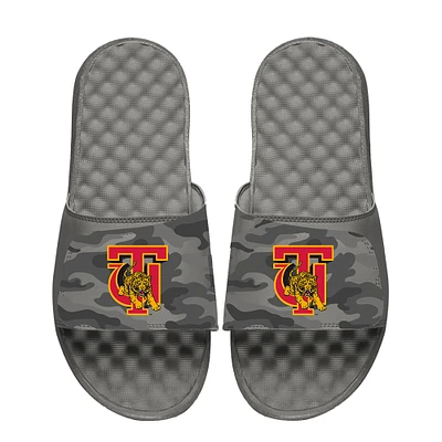 Men's ISlide Gray Tuskegee Golden Tigers Camo Slide Sandals