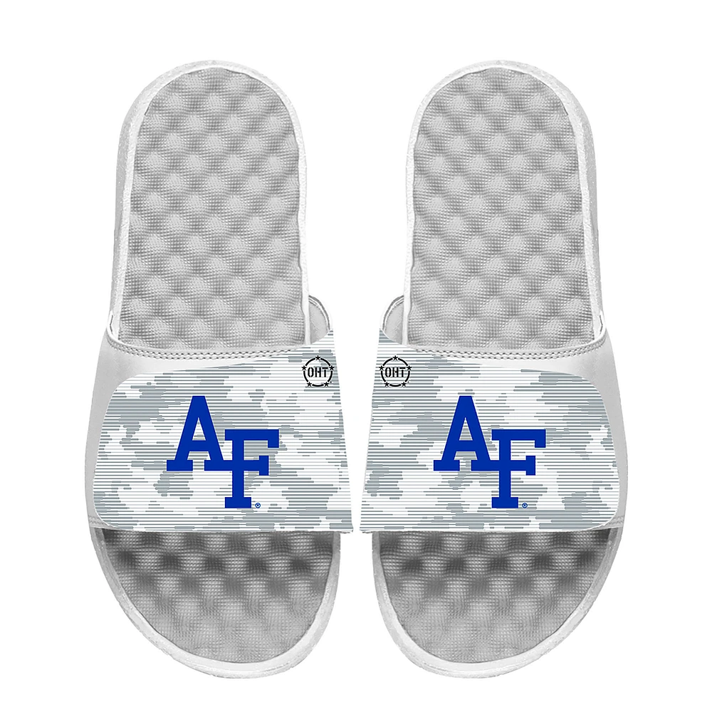 Men's ISlide White Air Force Falcons Camo Slide Sandals