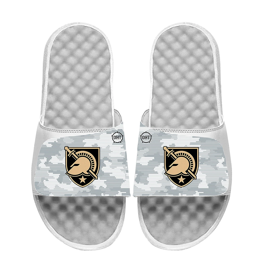 Men's ISlide White Army Black Knights Camo Slide Sandals