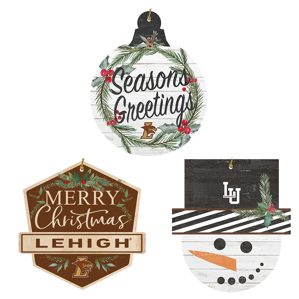 Lehigh Mountain Hawks Ornament Bundle