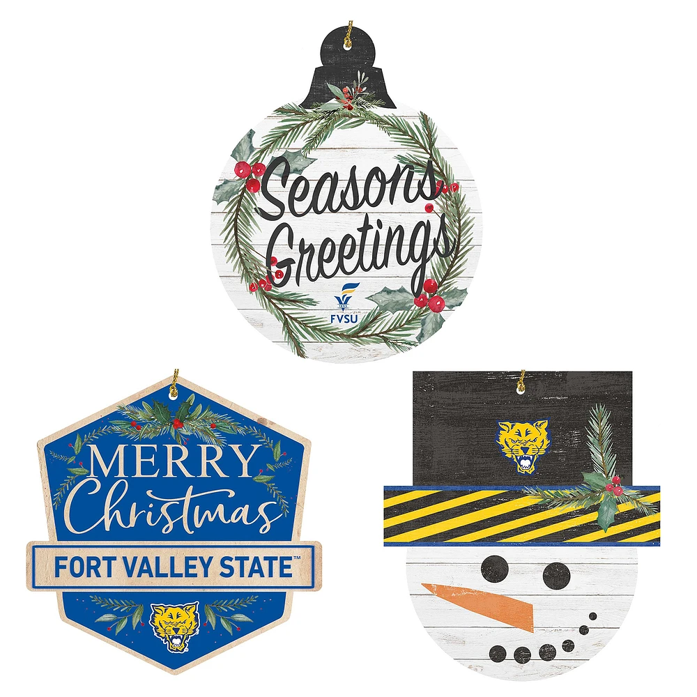 Fort Valley State Wildcats Ornament Bundle