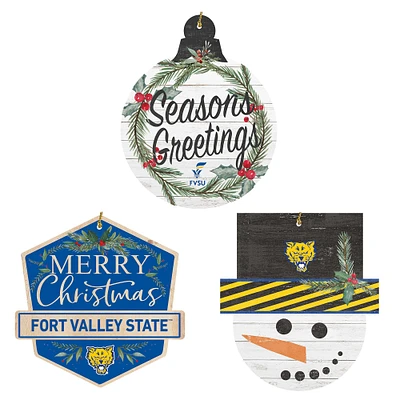 Fort Valley State Wildcats Ornament Bundle