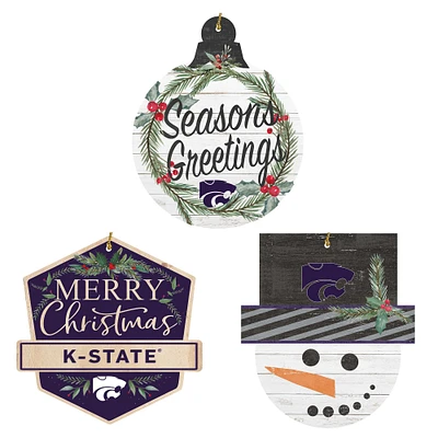 Kansas State Wildcats Ornament Bundle