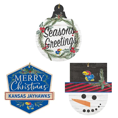 Kansas Jayhawks Ornament Bundle