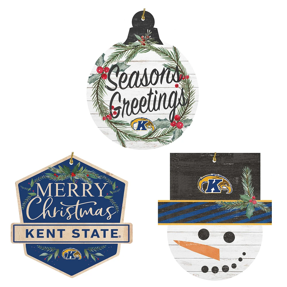 Kent State Golden Flashes Ornament Bundle