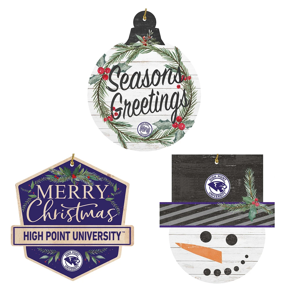 High Point Panthers Ornament Bundle