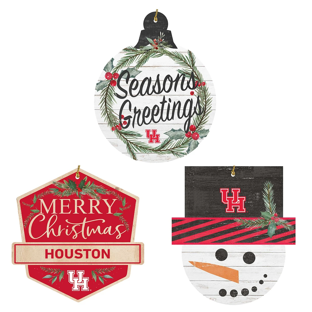 Houston Cougars Ornament Bundle