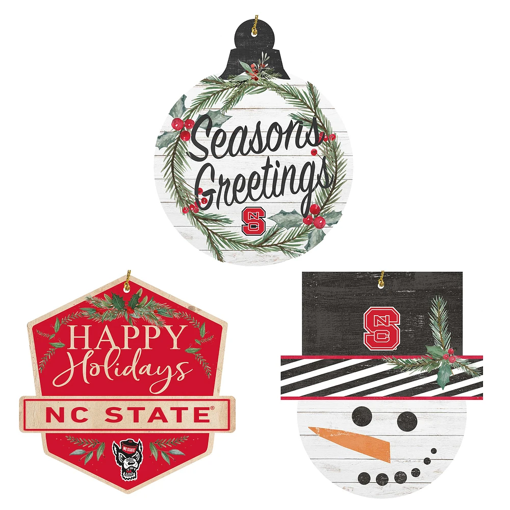 NC State Wolfpack Ornament Bundle