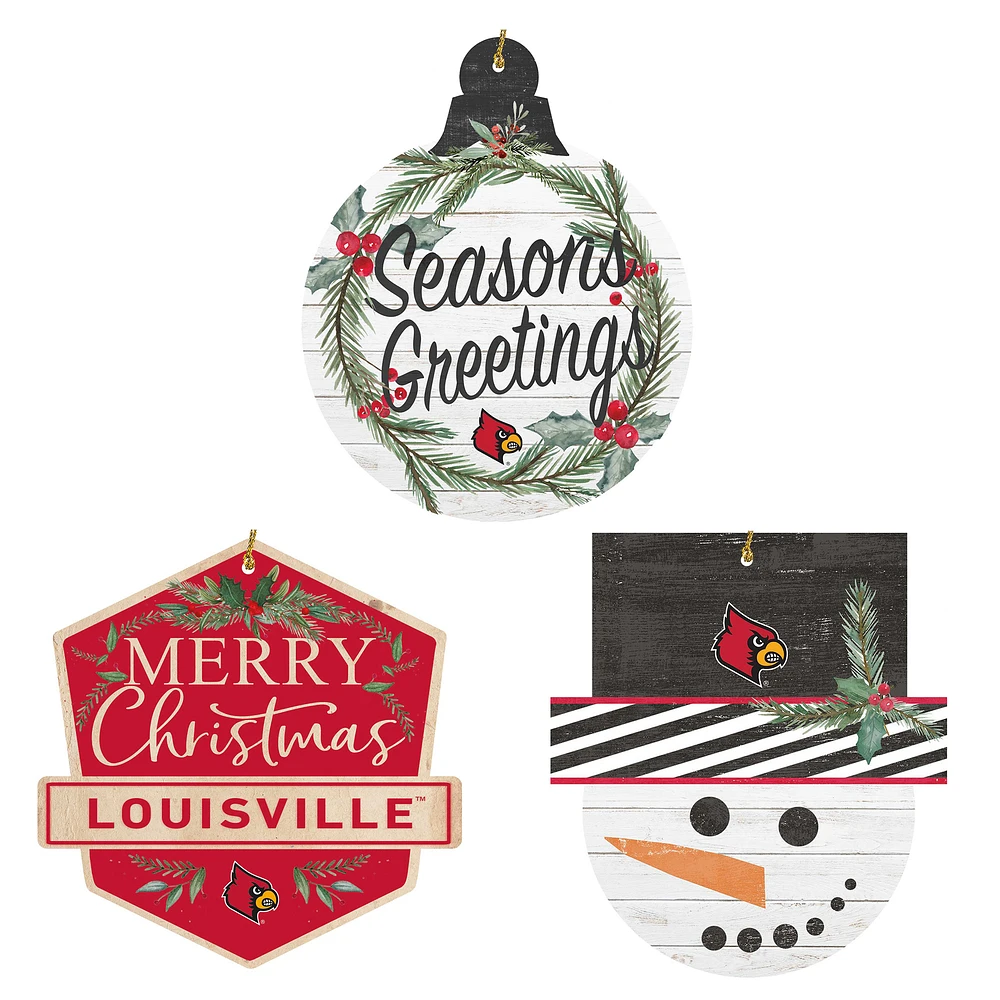Louisville Cardinals Ornament Bundle