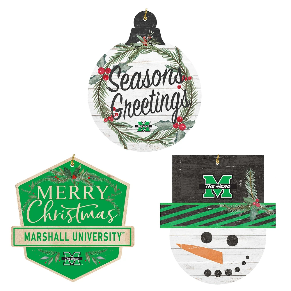 Marshall Thundering Herd Ornament Bundle
