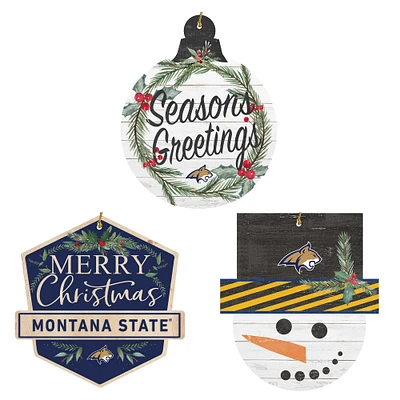 Montana State Bobcats Ornament Bundle