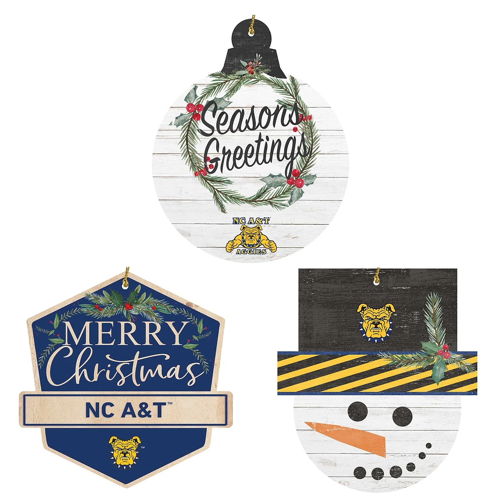 North Carolina A&T Aggies Ornament Bundle