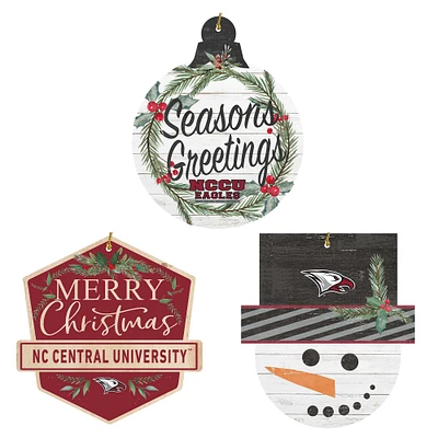 North Carolina Central Eagles Ornament Bundle