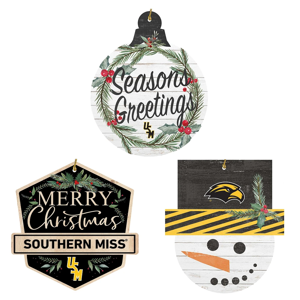 Southern Miss Golden Eagles Ornament Bundle