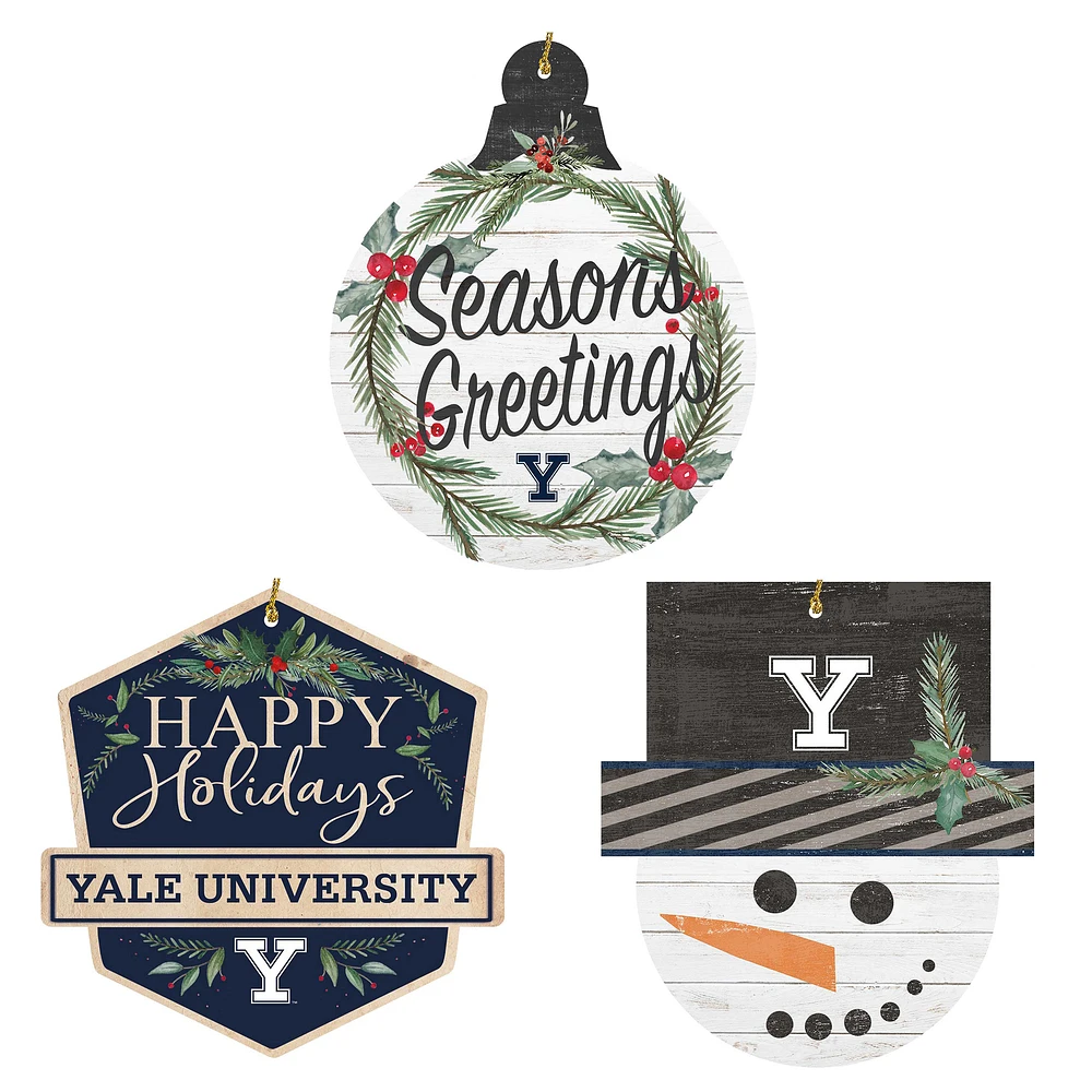 Yale Bulldogs Ornament Bundle