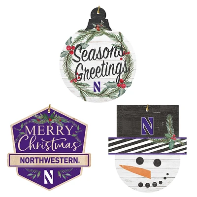 Northwestern Wildcats Ornament Bundle