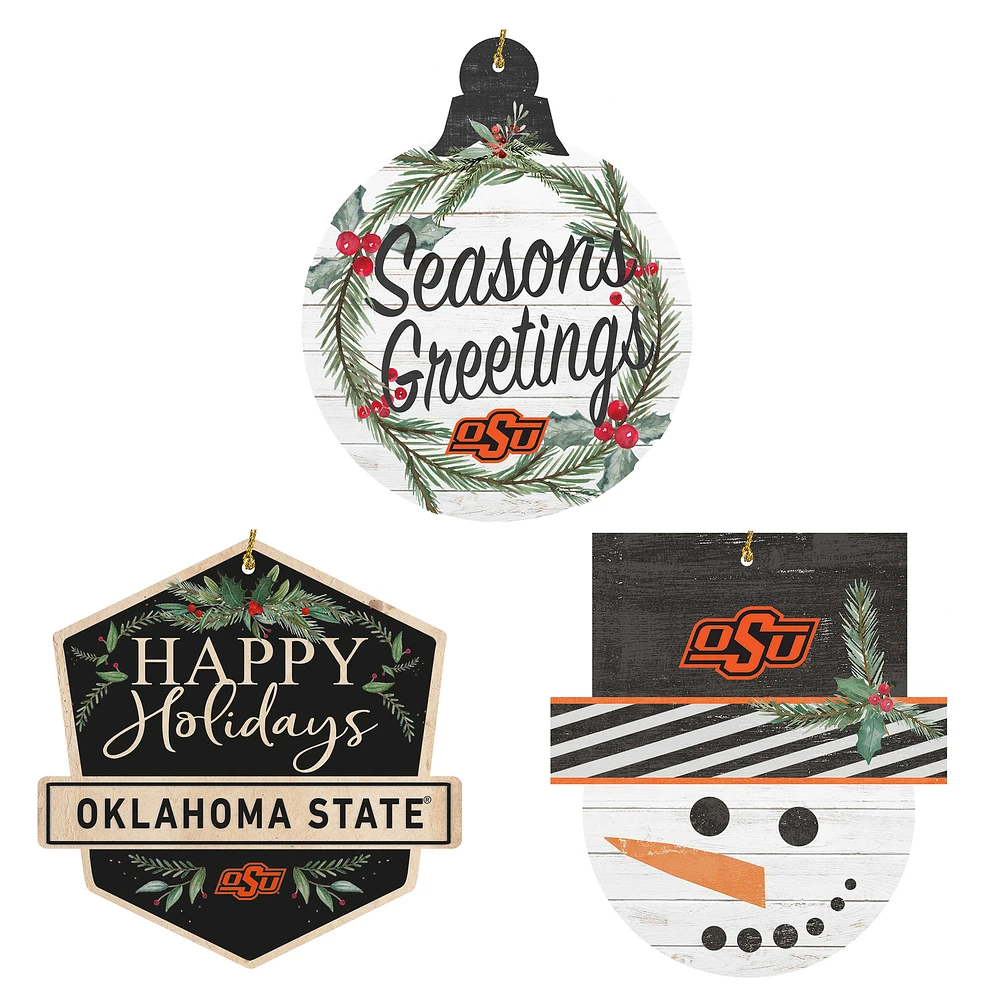 Oklahoma State Cowboys Ornament Bundle