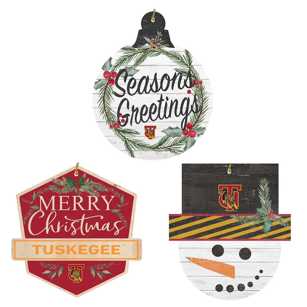 Tuskegee Golden Tigers Ornament Bundle