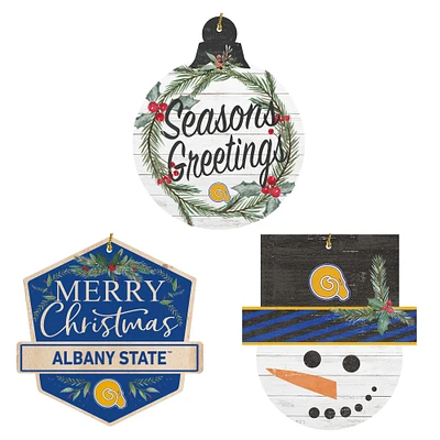 Albany State Golden Rams Ornament Bundle