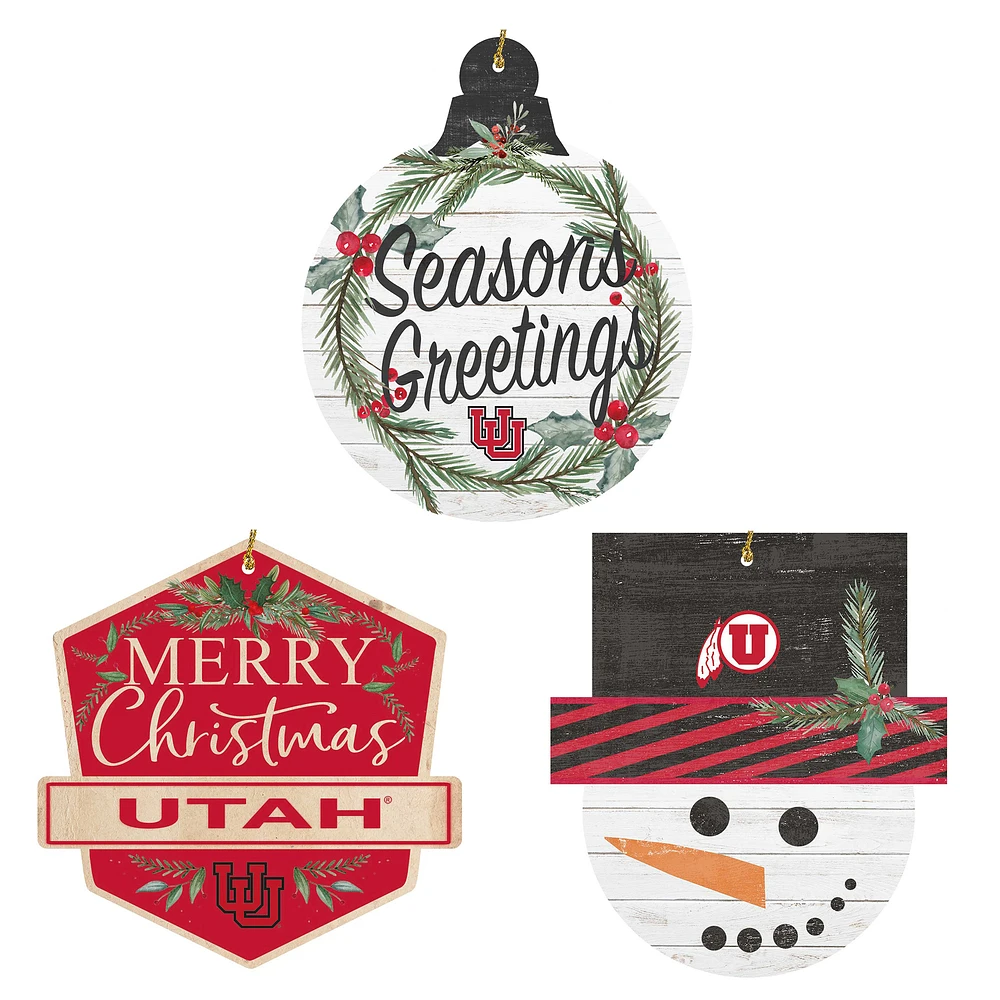 Utah Utes Ornament Bundle